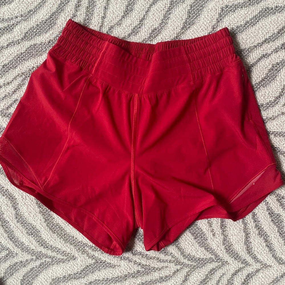 Lululemon red hottie hot high waisted tall short